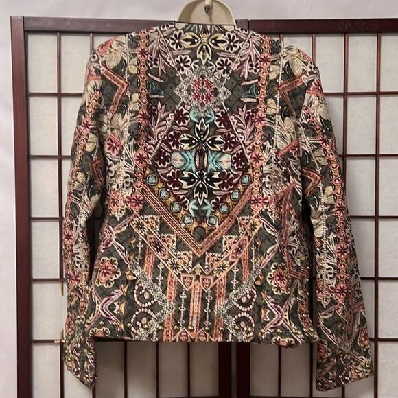 CATHERINE MALANDRINO BOHO STUDDED BLAZER JACKET SIZE S - Picture 2 of 5